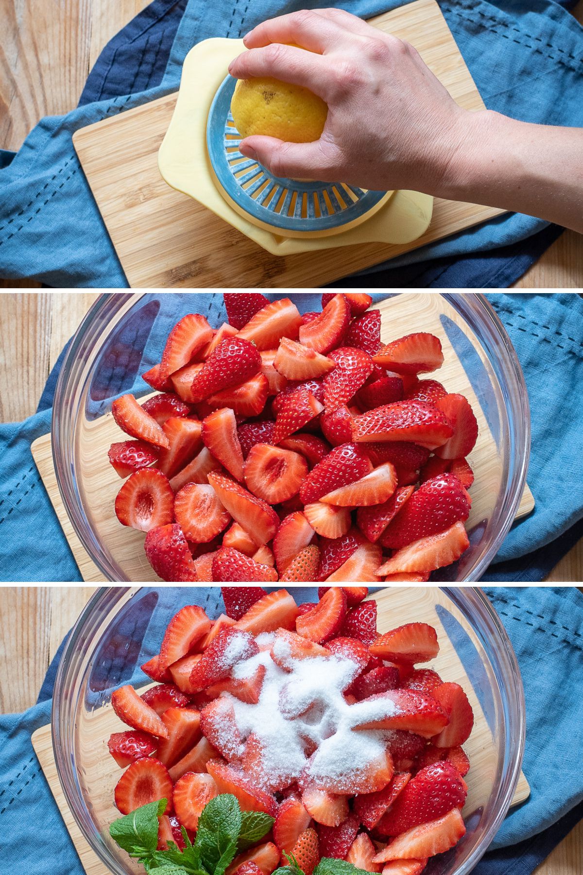 macerate the strawberries