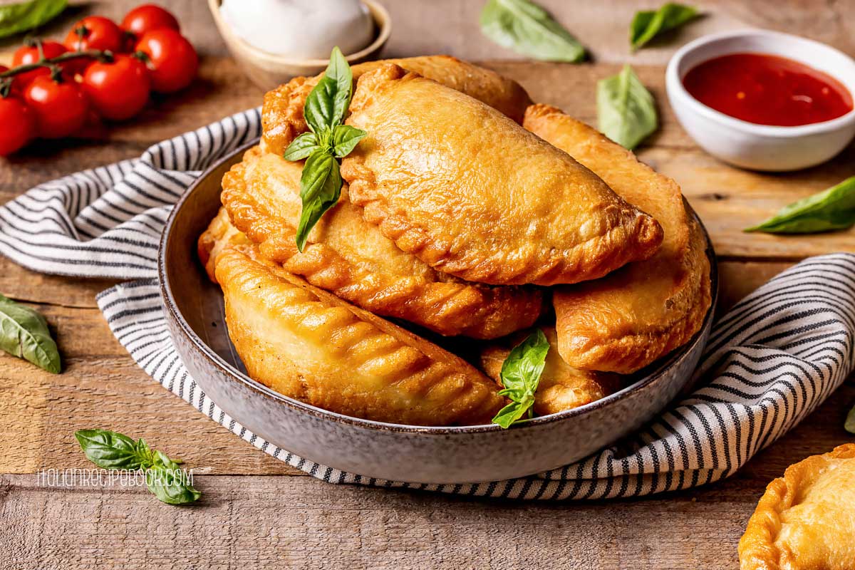 panzerotti in a plate