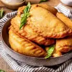 fried panzerotti in a bowl