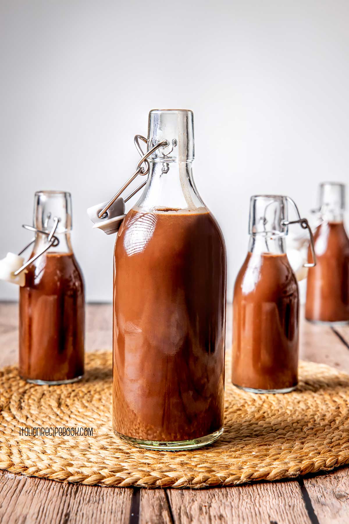 bottled chocolate liqueur - 4 bottles