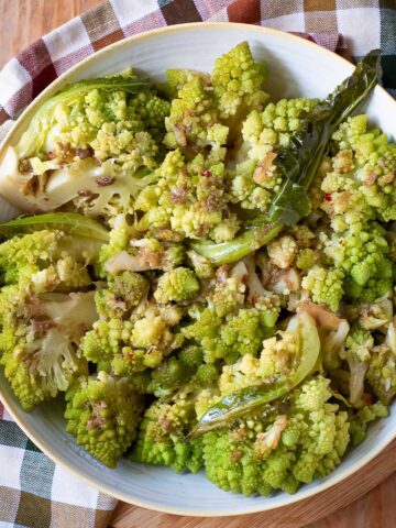 Romanesco Broccoli cooked Roman-Style.