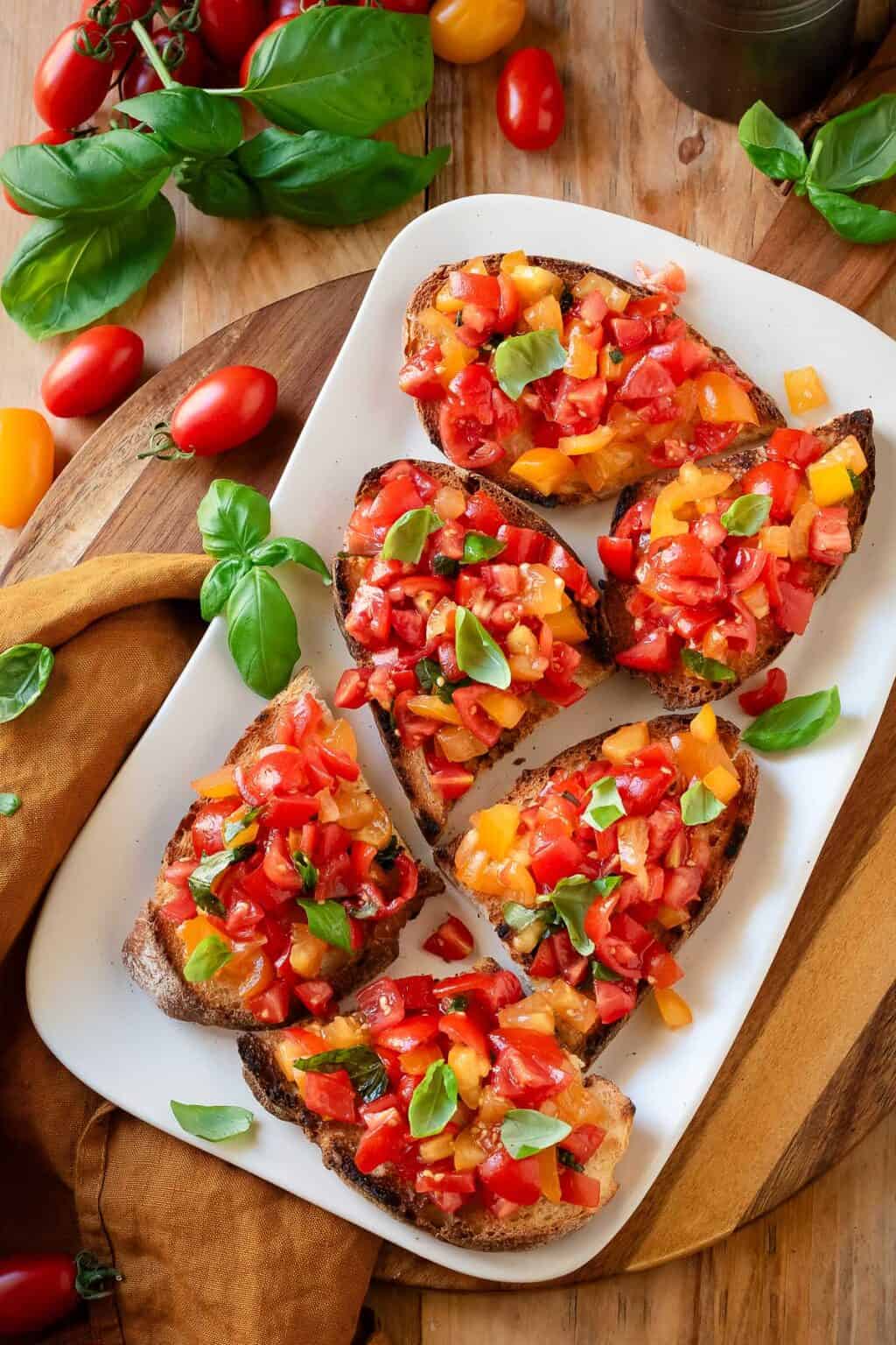 Cherry Tomato Bruschetta Italian Recipe Book
